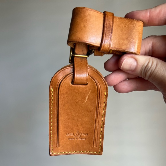 Louis Vuitton Bags Louis Vuitton Leather Luggage Tag Poshmark